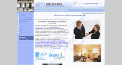 Desktop Screenshot of londonhypnotherapyuk.com